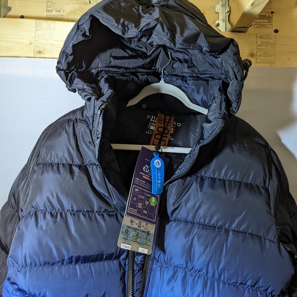 **SOLD OUT**BNWT Point Zero Askel Quilted Puffer Jacket in Blue/Black X-LARGE - Picture 8 of 15